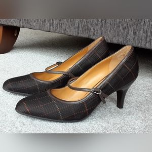 Rockport Plaid Mary Jane's 8.5